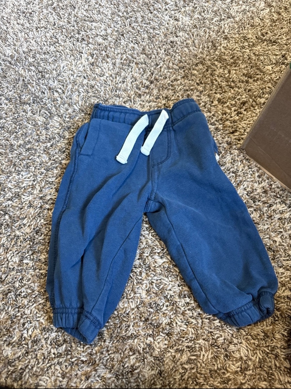Gymboree Navy Sweatpants with Light Blue Drawstring